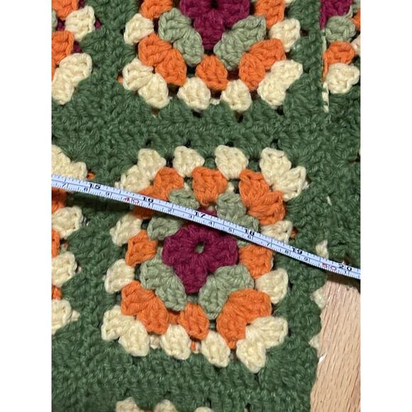 Crochet Granny Square Patchwork Cardigan Handmade Boho Sweater Women’s - Picture 7 of 11